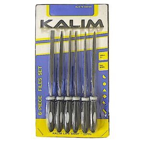 Kalim Mini Needle File Set New (Carbon Steel 6 Piece-Set)